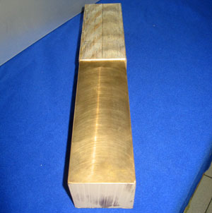 Barre quadre di bronzo fuse in colata continua