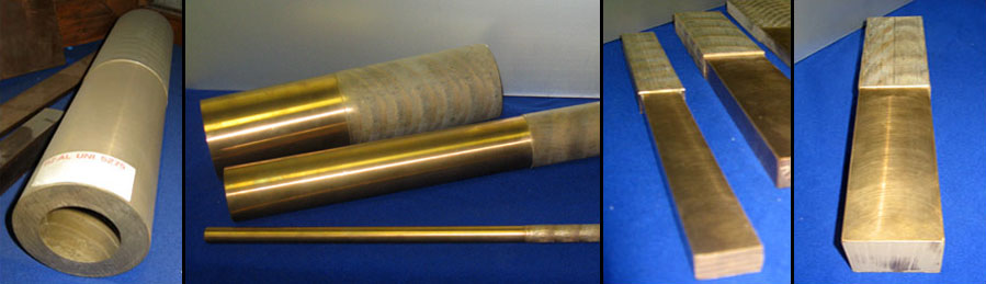 Barre di Bronzo fuse in Colata continua