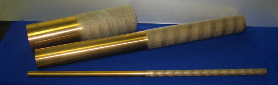 barre tonde in bronzo fuse in colata continua